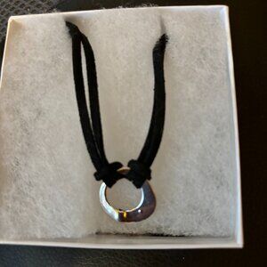 Black Necklace (Choker) w/ Charm